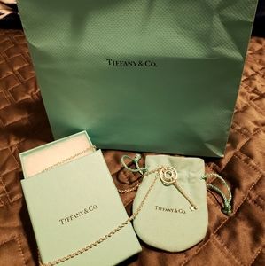 Silver Tiffany Altas Key and 18" Tiff Silver Chain